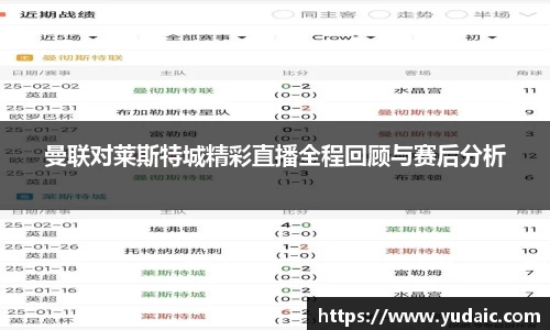 曼联对莱斯特城精彩直播全程回顾与赛后分析